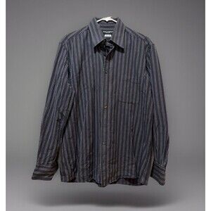 Dolce Gabbana Mens Dress Shirt Classic Fit button down black Size 16.5/42 collar